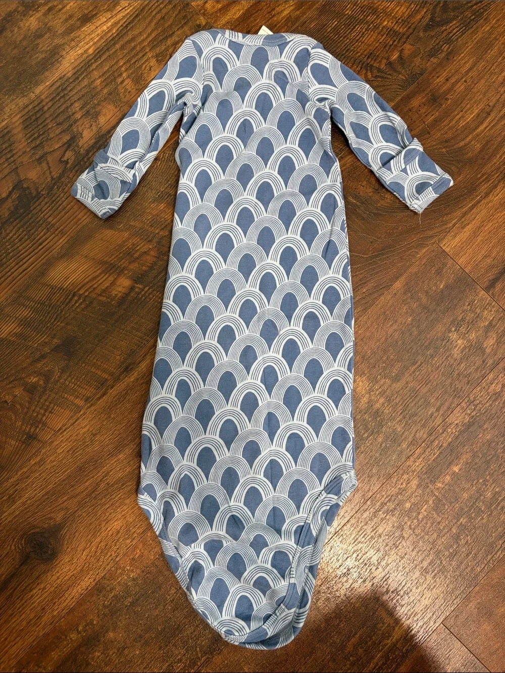 kate quinn Blue & White Knot Gown 0-3M